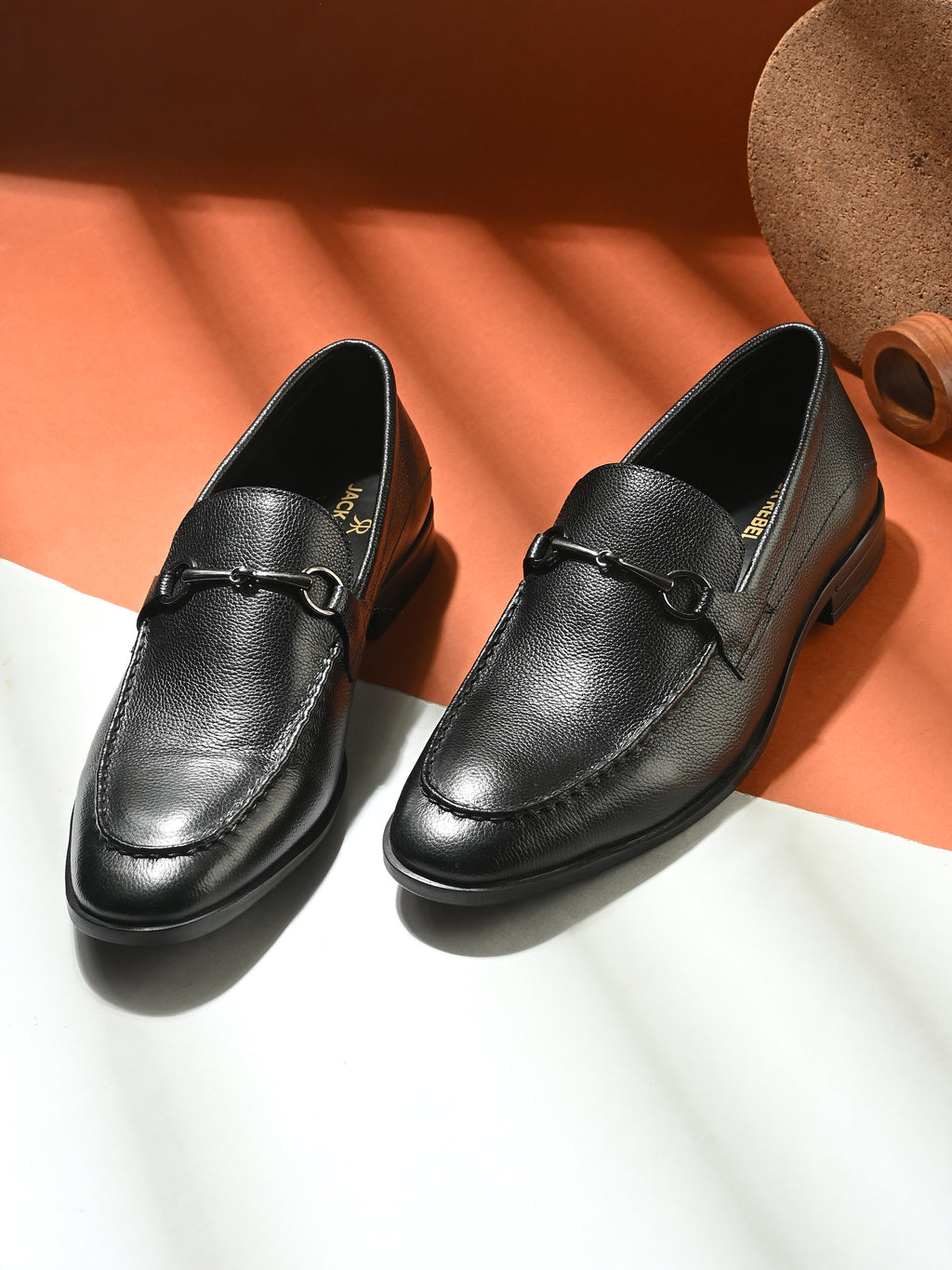 Elite Chain Loafers – Black