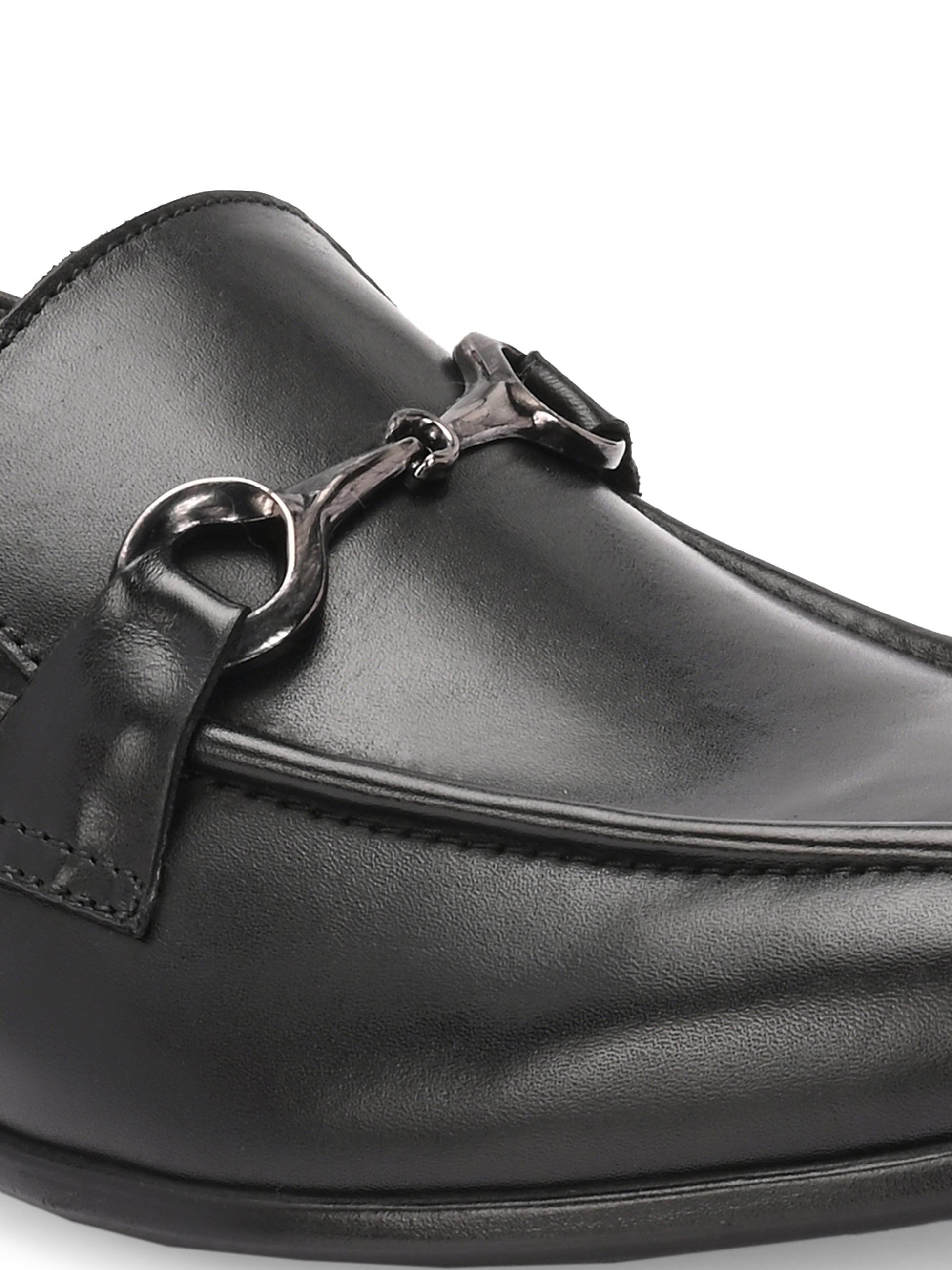 Elite Black Horsebit Loafer