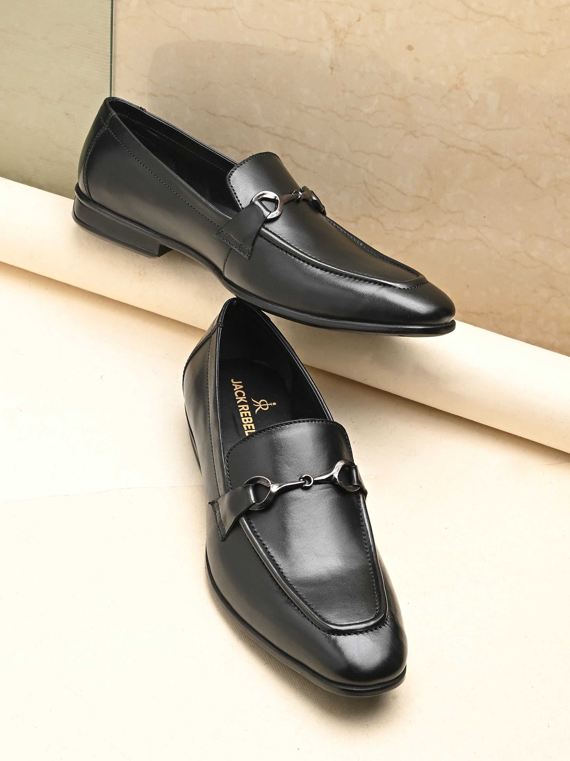 Elite Black Horsebit Loafer