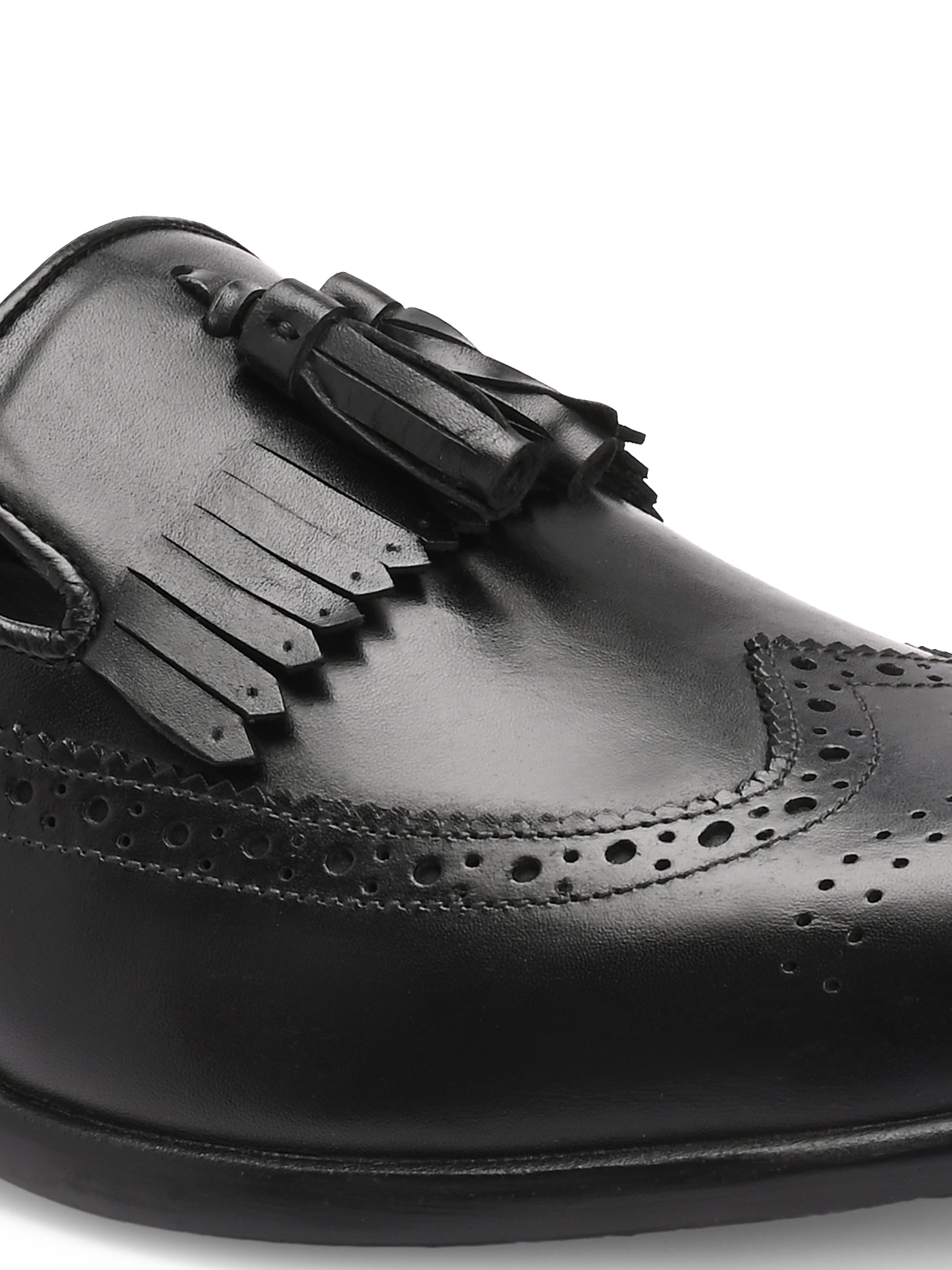 Monarch Tassel Loafers – Black