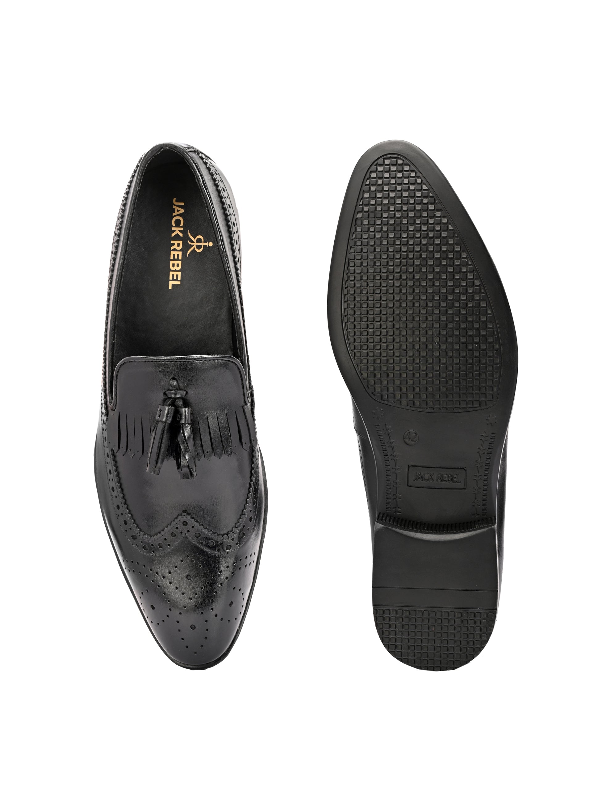Monarch Tassel Loafers – Black