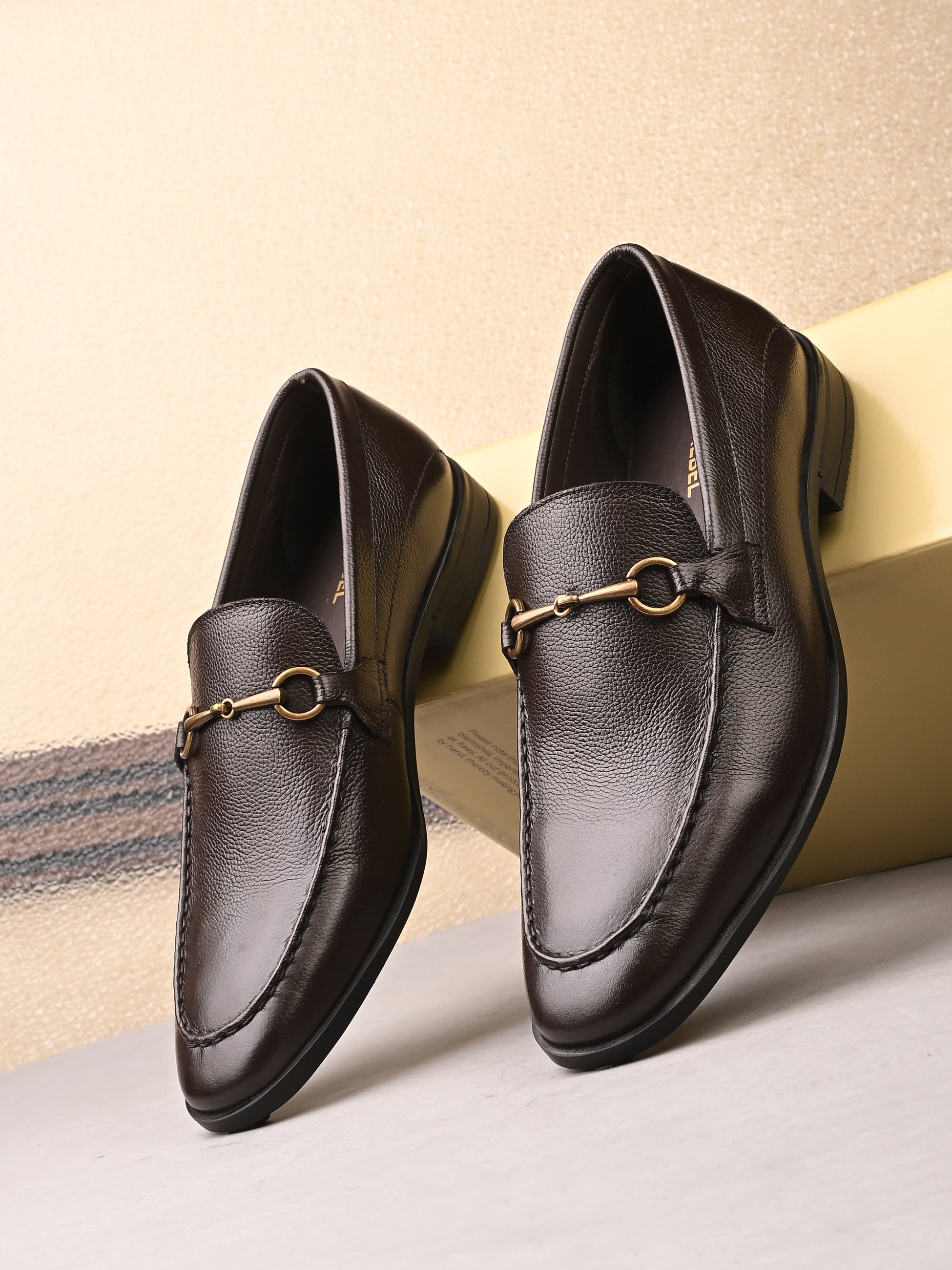 Elite Chain Loafers – Brown