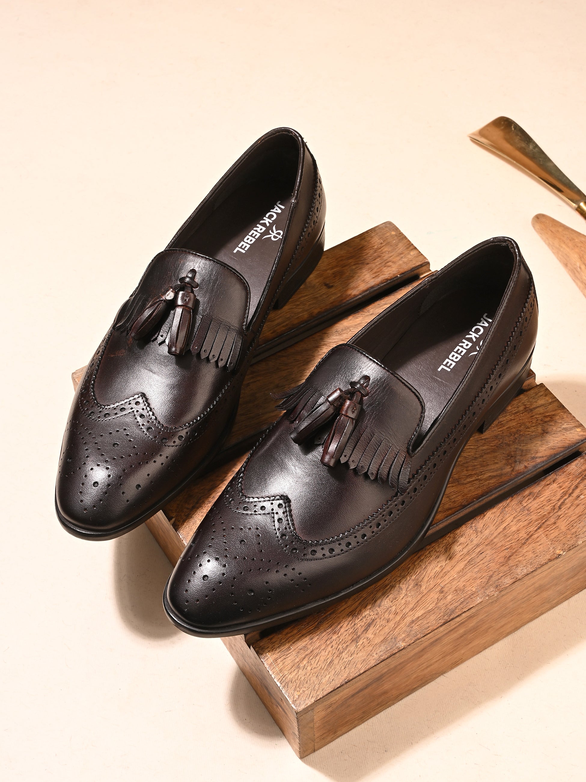 Monarch Tassel Loafers – Brown