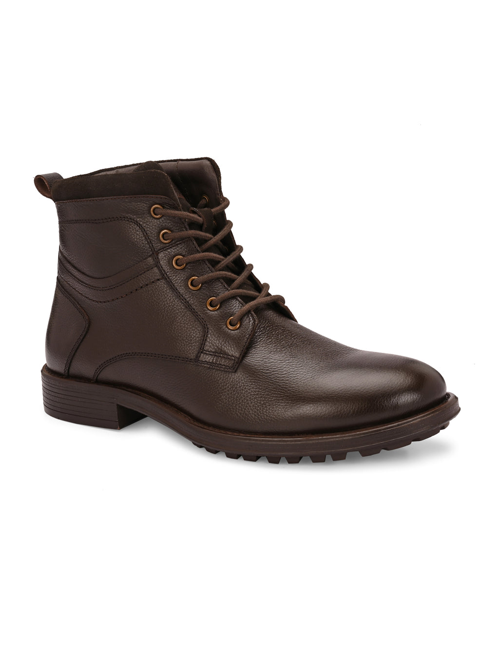 Brooks Lace-Up Boots – Dark Brown