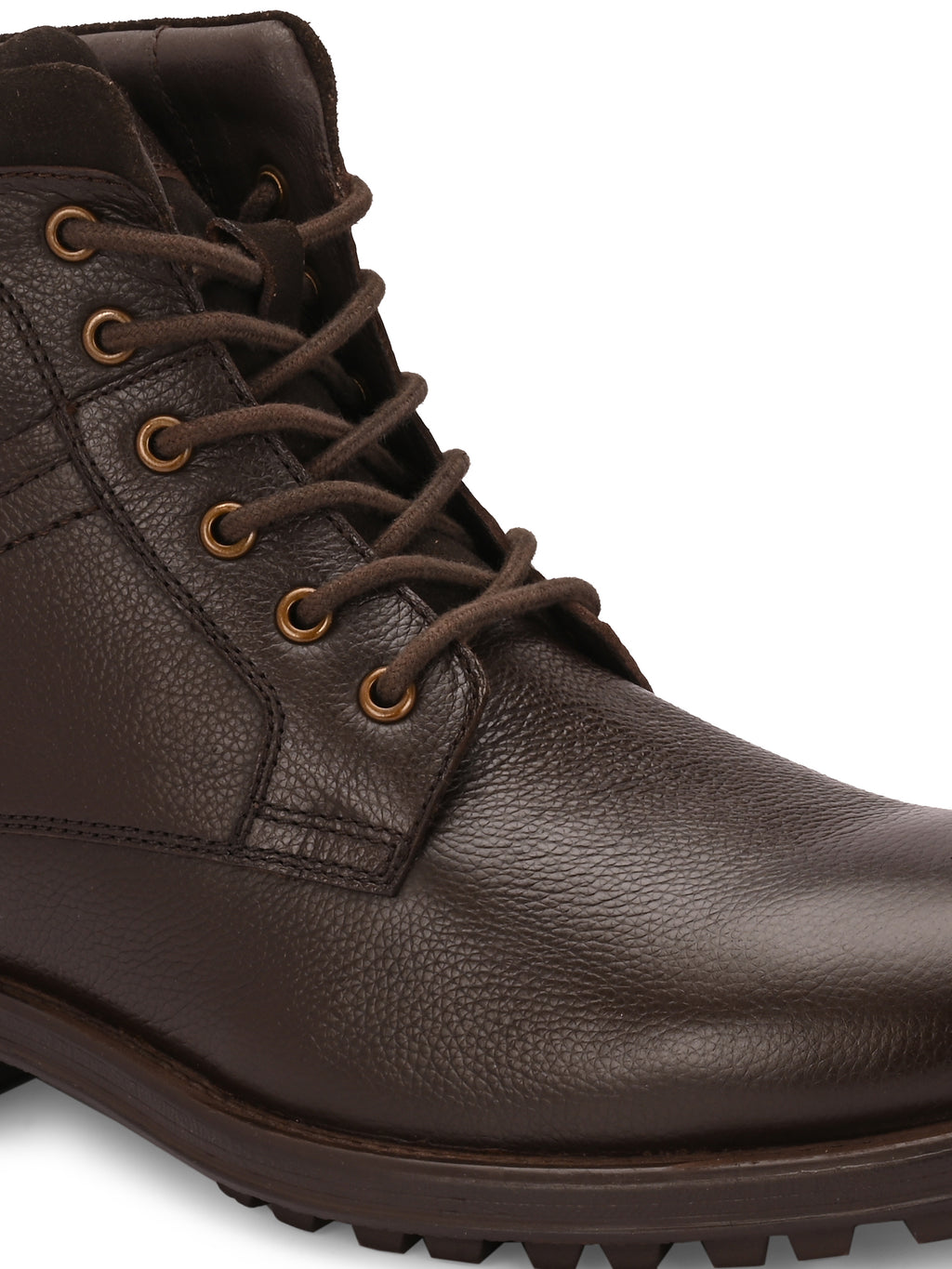 Brooks Lace-Up Boots – Dark Brown