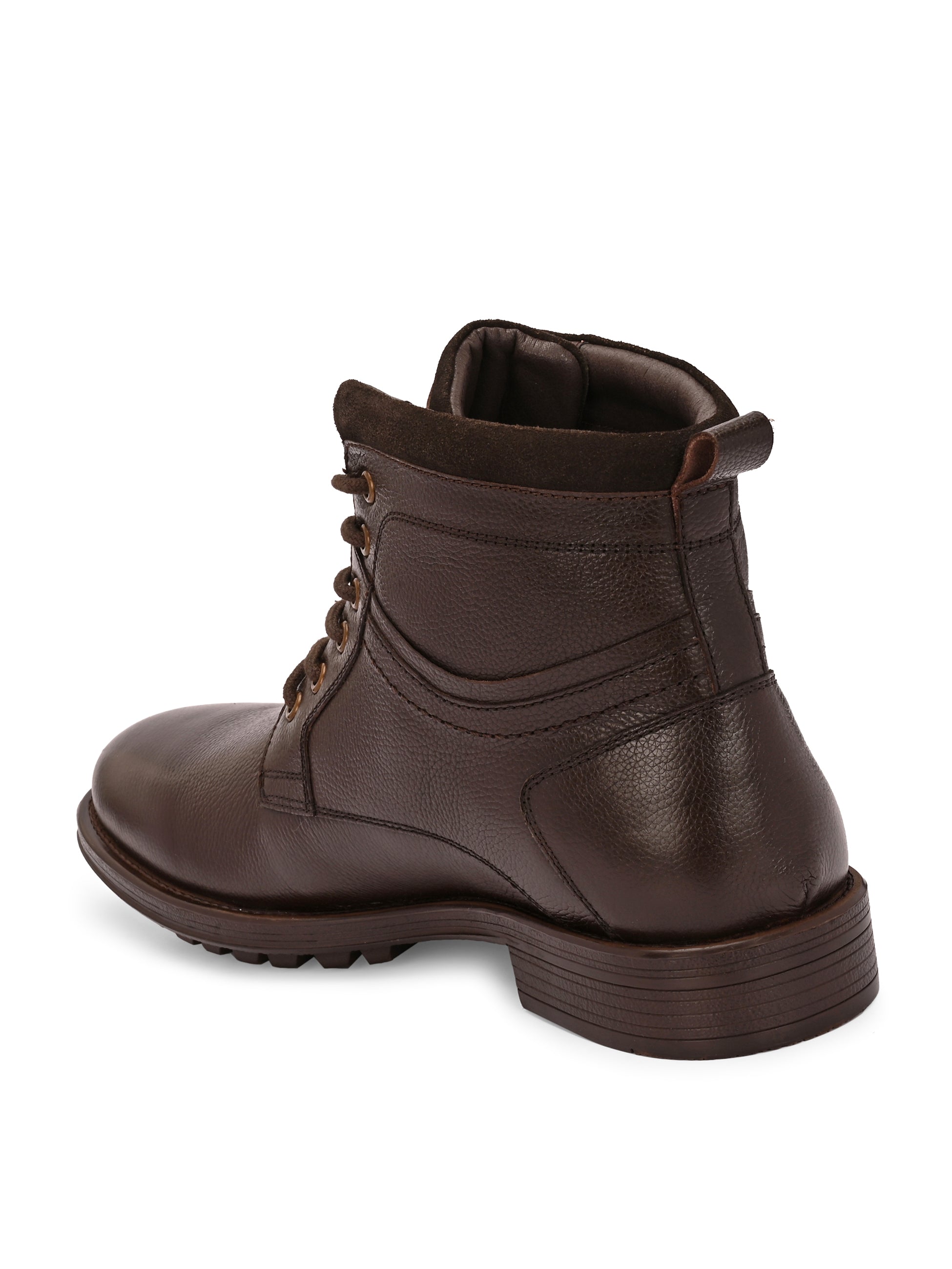 Brooks Lace-Up Boots – Dark Brown