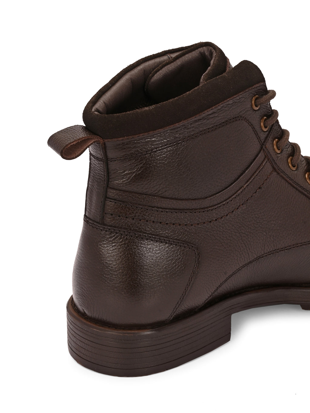 Brooks Lace-Up Boots – Dark Brown