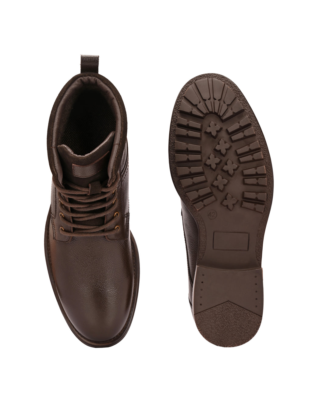 Brooks Lace-Up Boots – Dark Brown