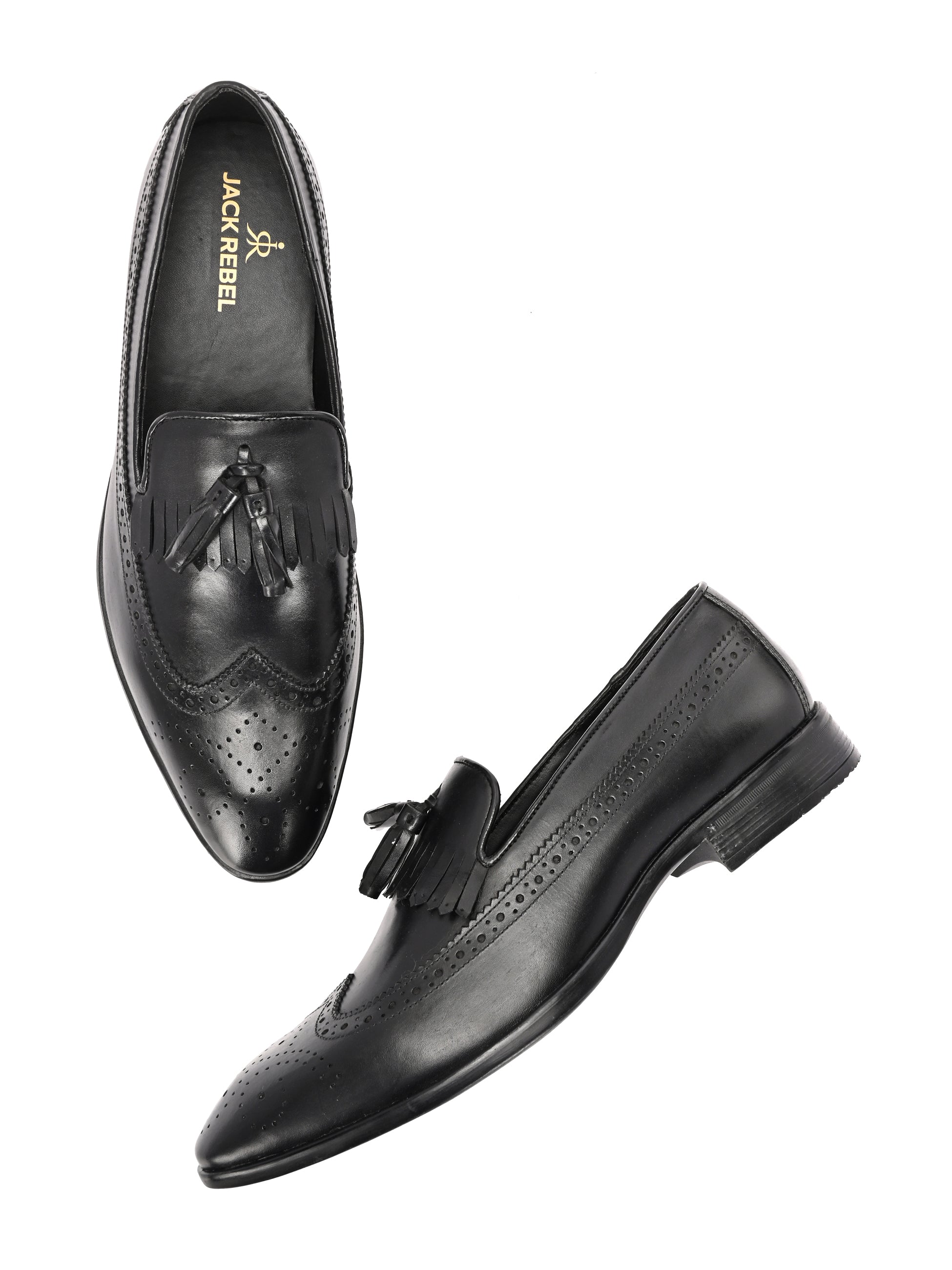 Monarch Tassel Loafers – Black
