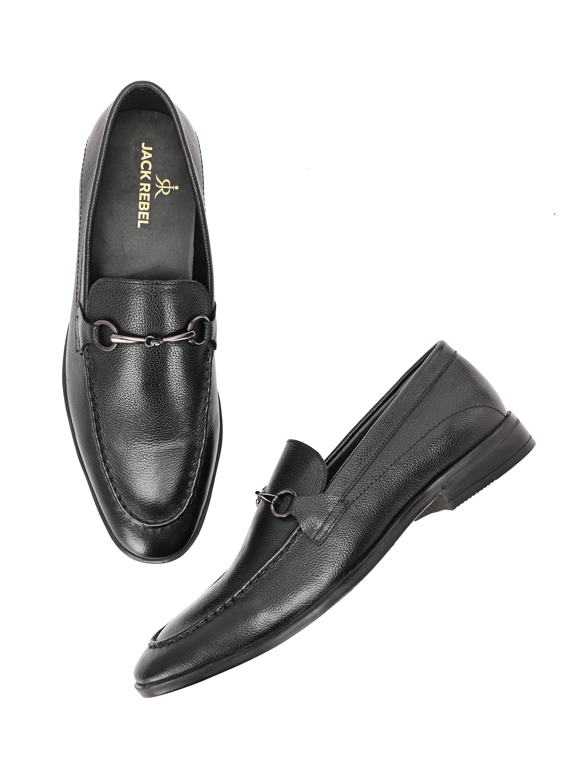 Elite Chain Loafers – Black