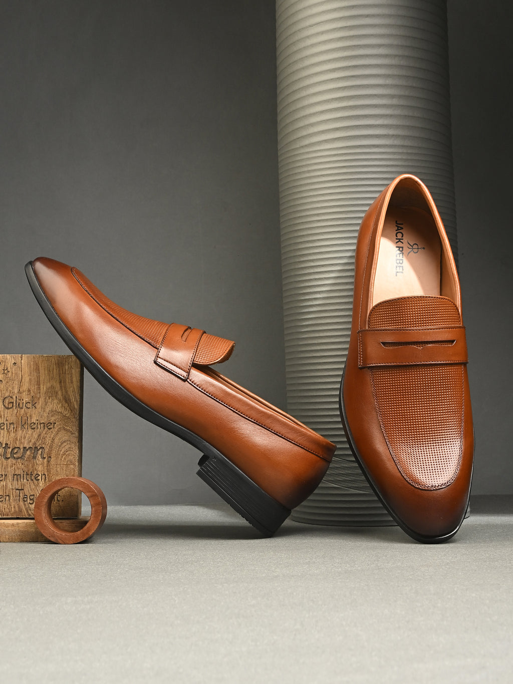 Elite Penny Loafers – Tan